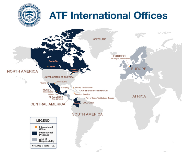 IAD map of international locations