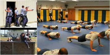 ATF special agents participating in training exercises