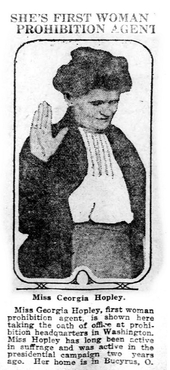 Newspaper article about Georgia Hopley